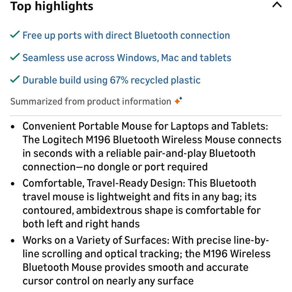 Logitech M196 Wireless Mouse - Picture 9 of 12